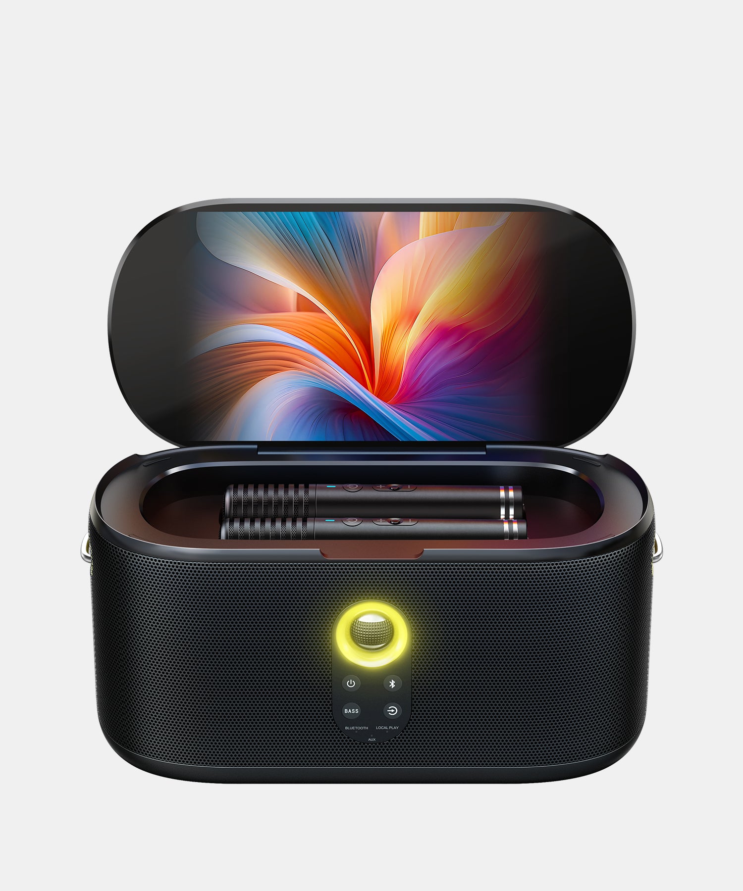 Experience the Ikarao Shell S1 Karaoke Machine featuring a vibrant 10.1